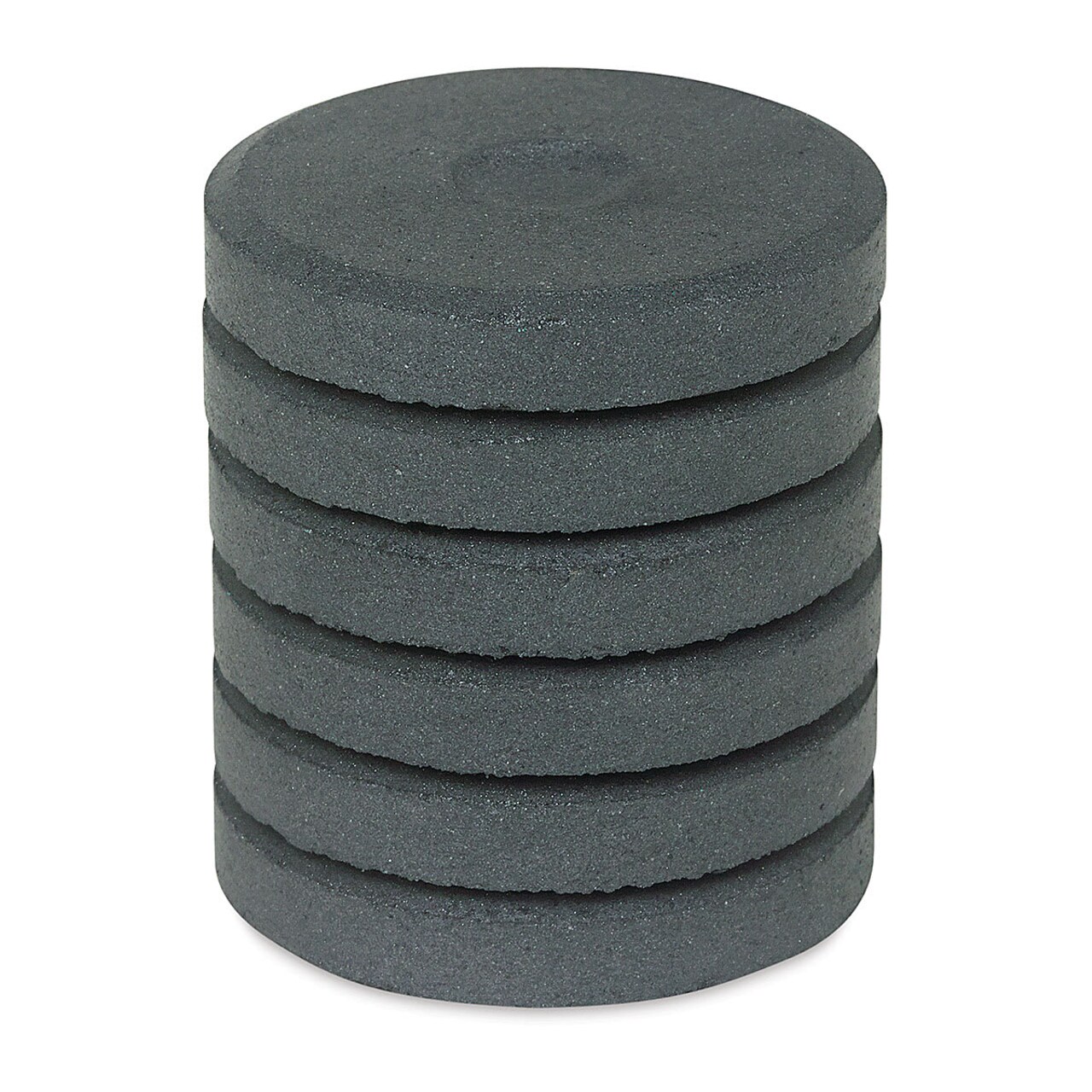 Richeson Tempera Cakes and Sets - Charcoal Metallic, Pkg of 6